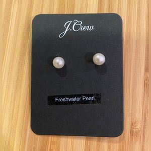 J.Crew Freshwater Pearl Stud Earrings
